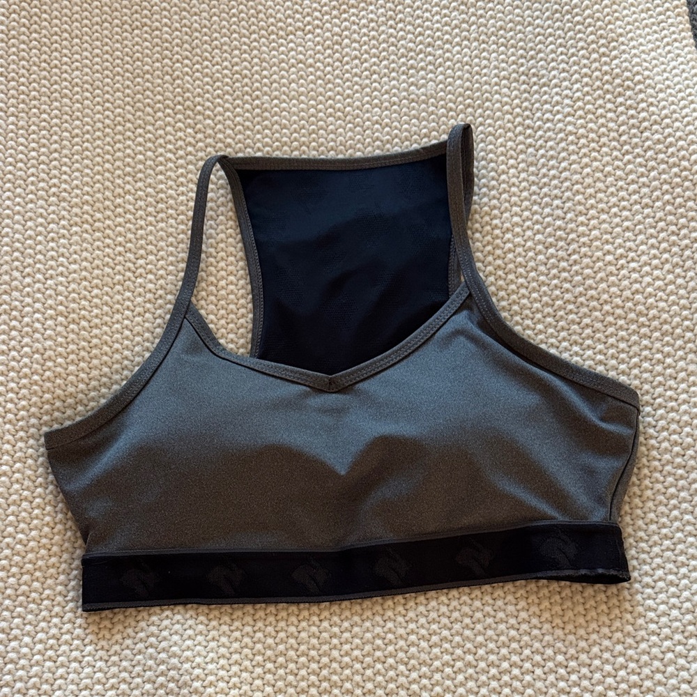 Rabbit Women's Black and Gray Sports Bra